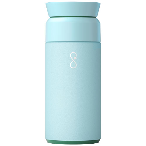 Gourde infusion publicitaire 350ml recyclée Ocean Bottle Bleu ciel